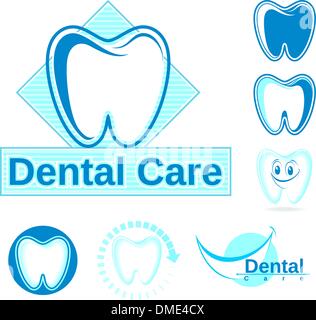 Dental Logo Designs Vector Illustration Stock Vector Image & Art - Alamy