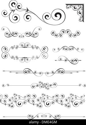 design elements vector set Stock Vector