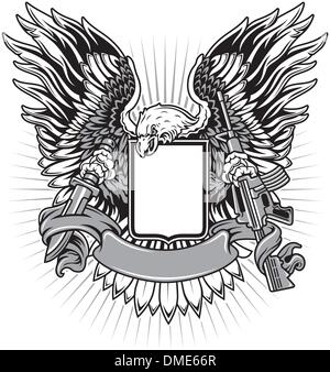 Military Eagle Emblem Vector Stock Vector Image & Art - Alamy