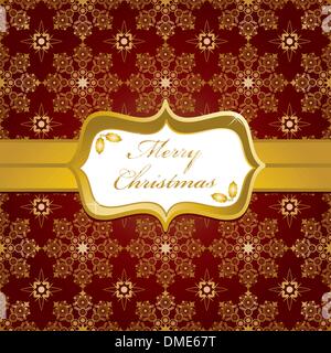 red and gold christmas wrapping Stock Vector