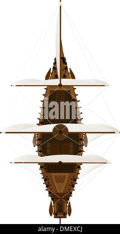 Canon frigate Stock Vector