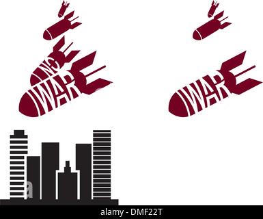 Vector red and black stencil in propaganda style Stock Vector