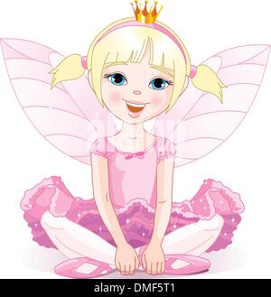 Little  fairy ballerina Stock Vector