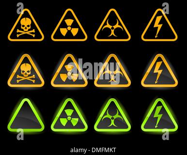 Vector collection of industrial icons Stock Vector