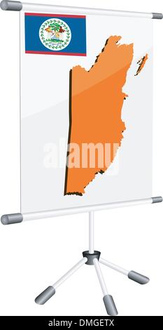 Belize vector country map silhouette Stock Vector Image & Art - Alamy