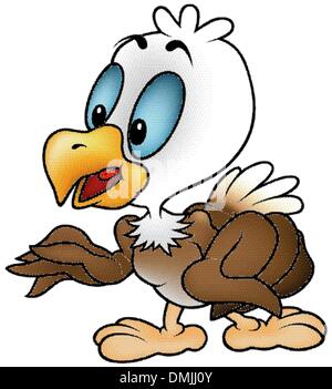 Little Bald Eagle Stock Vector