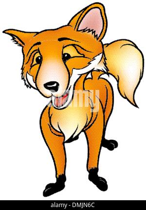 Standing Fox Stock Vector