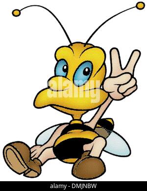 Sitting Wasp Stock Vector