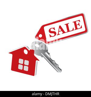 Vector keys on a white background, the sale Stock Vector