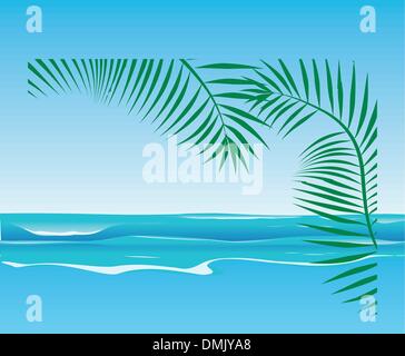 vector window, view the sea Stock Vector