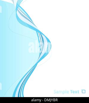 Vector illustration of a stylized blue lined art abstract sheet Stock ...