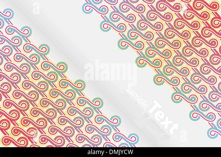 Vertical abstract ribbons design Stock Vector