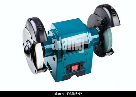 bench grinder isolated on white background Stock Photo