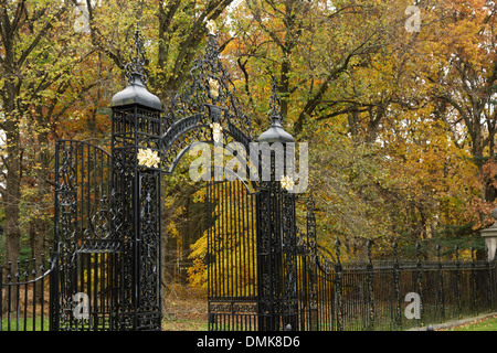 entrance to Old Westbury gardens on Long Island NY Stock Photo