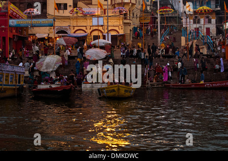 Scenes from the streets of Varanasi, Benares, India. Stock Photo