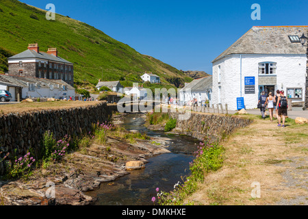 Boscastle (Kastel Boterel), a village on the north coast of Cornwall, England, UK, Europe. Stock Photo