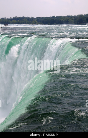 The lip of Horseshoe Falls, Niagara Falls, Ontario, Canada Stock Photo