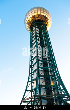 Knoxville Tennessee with the 1982 World Fair Sunsphere in background ...