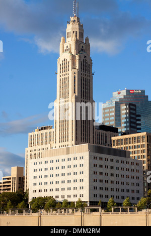 The LeVeque tower in Columbus, Ohio, USA. Stock Photo