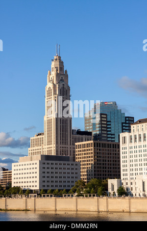 The LeVeque tower in Columbus, Ohio, USA. Stock Photo