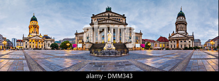 Berlin, Germany at historic Gendarmenmarkt square. Stock Photo