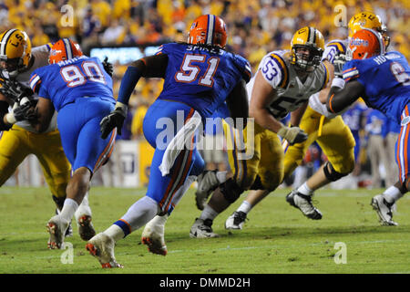 Florida linebacker Brandon Spikes during the first half of their NCAA  college football game against Kentucky in Lexington, Ky., Saturday, Sept.  26, 2009. (AP Photo/Ed Reinke Stock Photo - Alamy