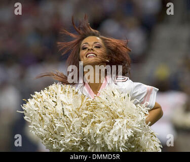 Oct 11, 2009 - St Louis, Missouri, USA - NFL Football - Rams cheerleaders perform during a timeout in the game between the St Louis Rams and the Minnesota Vikings at the Edward Jones Dome.  The Vikings defeated the Rams 38 to 10.   (Credit Image: © Mike Granse/ZUMA Press) Stock Photo