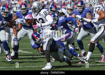 Oakland Raiders #23 Corner Back Jonathan Holland with the ball