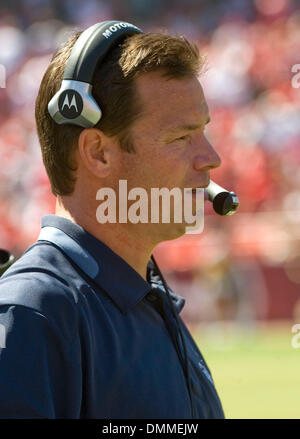 Sep 20, 2009 - San Francisco, California, U.S. - San Francisco 49ers vs Seattle Seahawks at Candlestick Park Sunday, September 20, 2009. Seattle Seahawks head coach Jim Mora. (Credit Image: © Al Golub/ZUMApress.com) Stock Photo