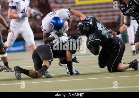 24 October 2009: Boise State running back Jeremy Avery #27 in second half action. The Boise State Broncos defeated the Hawaii Warriors 54-9. At Aloha Stadium in Honolulu, HI..Mandatory Credit: Greg Honda / Southcreek Global  (Credit Image: © Southcreek Global/ZUMApress.com) Stock Photo