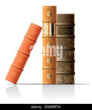 Vector old books Stock Vector