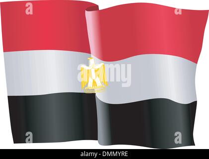flag of Egypt Stock Vector