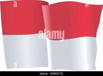 flag of Indonesia Stock Vector