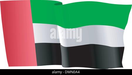 flag of United Arab Emirates Stock Vector