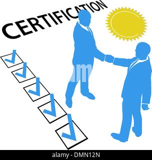 Get certified and Earn Official Certification document Stock Vector