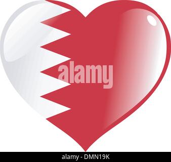 series with heart in national colours Stock Vector