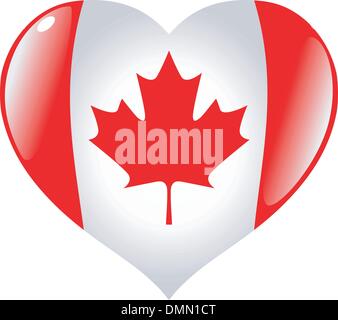 series with heart in national colours Stock Vector