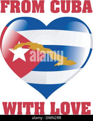 from Cuba with love Stock Vector