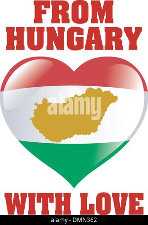 from Hungary with love Stock Vector