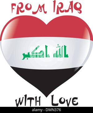 from Iraq with love Stock Vector