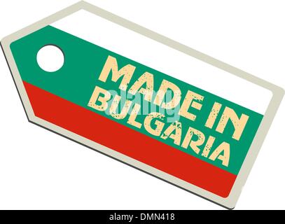 vector label Made in Bulgaria Stock Vector