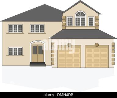Suburban house Stock Vector