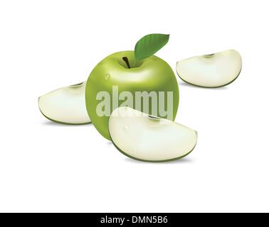 Green Apple Stock Vector