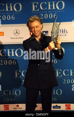 Sir Bob Geldof at the Echo Awarding Ceremony 2006 in Berlin. Stock Photo