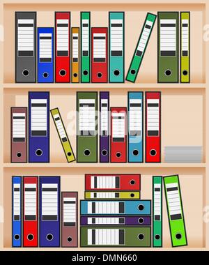 office shelf Stock Vector