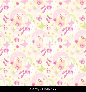 Seamless children's things pattern Stock Vector