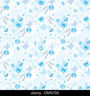 Seamless children's things pattern. Stock Vector