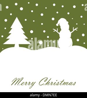 Merry Christmas Card Stock Vector