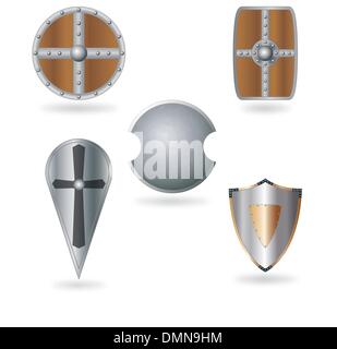 Set of shields Stock Vector