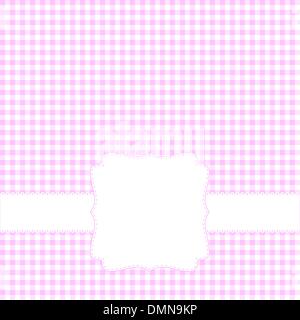 Blank pink card Stock Vector